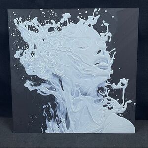 Woman Face Wall Art, Liquid Face Art, Abstract Woman Face, Wall Art
